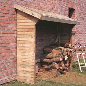 Abri-bûche en bois 203 x 114,5 x 221 cm memphis