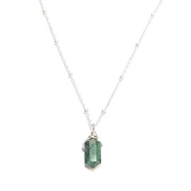 Collier emeraude argent 925