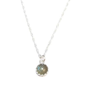 Collier kariri labradorite argent 925