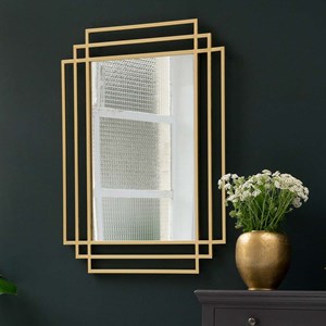Miroir rectangulaire style art deco -76x