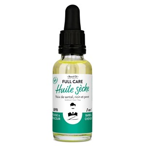 Huile barbe bio 100% naturelle full care