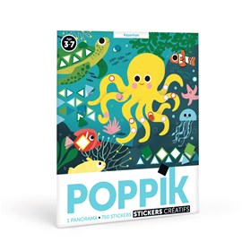 Poster en gommettes - aquarium - 3-7 ans