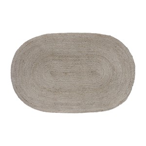 Tapis ovale en jute naturel tissé main
