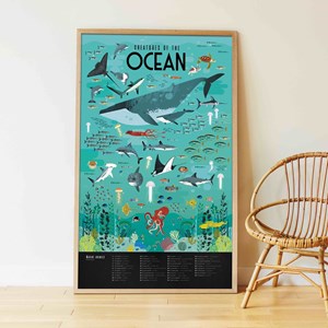 Poster en stickers - ocean - 6-12 ans
