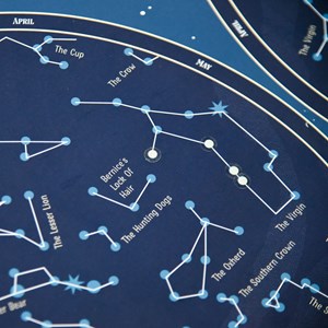 Poster stickers la carte du ciel phospho