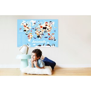 Poster en stickers -animaux - 5-10 ans