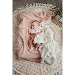 Couverture coton ajouré
