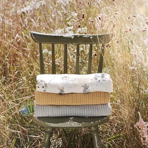 Couverture coton ajouré