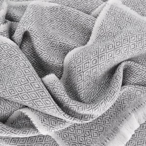 Etole pashmina femme gris foncé