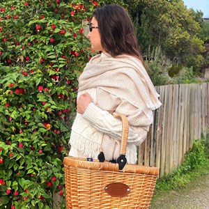 Etole pashmina femme camel