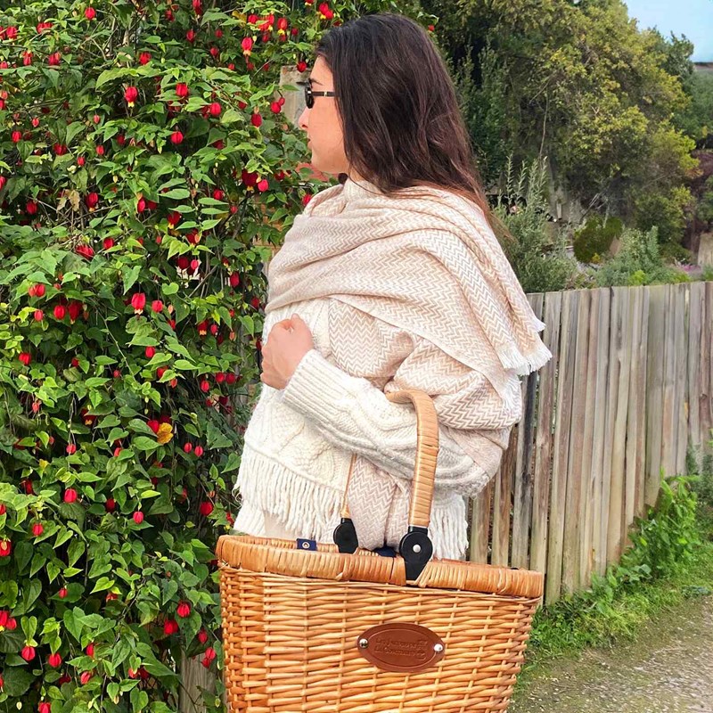 Etole pashmina femme camel