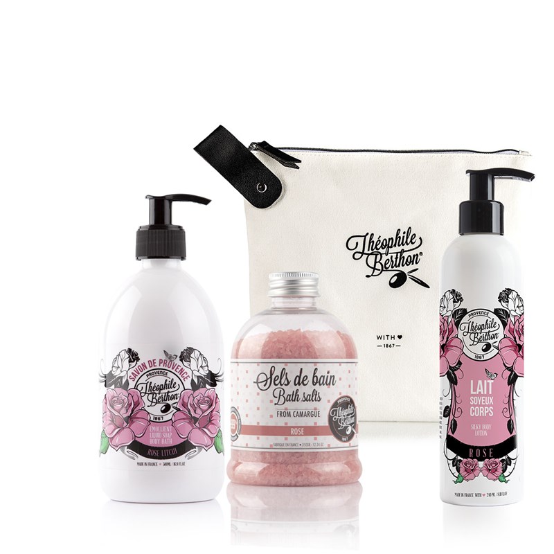 Trousse 3 soins rose