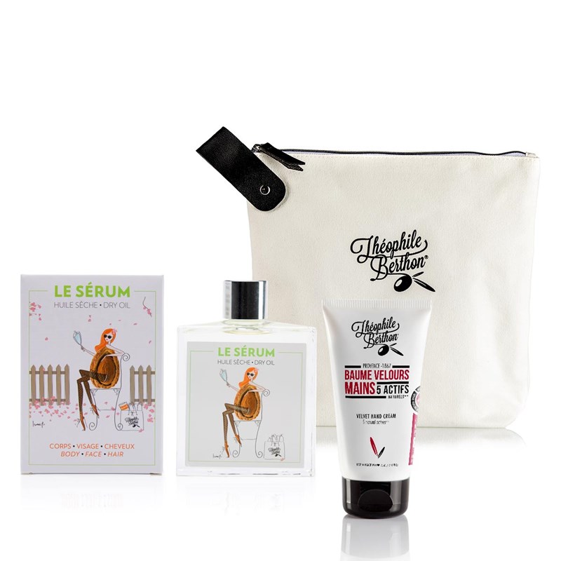 Trousse amande huile sèche et soin mains