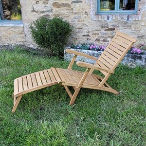 Chaise longue en teck massif new orleans