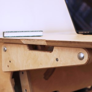Bureau ergonomique assis-debout l90cm