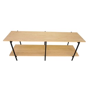 Meuble tv en placage chêne et pieds mét