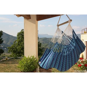 Hamac chaise colombia bleu