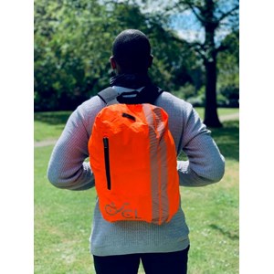 Couvre sac fluo-réfléchissant - orange