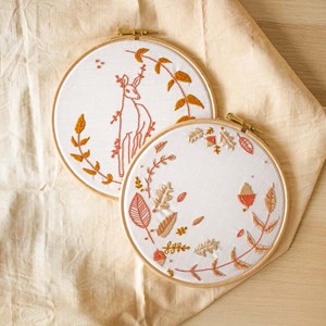 Kit diy broderie - motifs d'automne