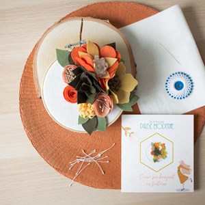 Kit diy - créer son bouquet en feutrine