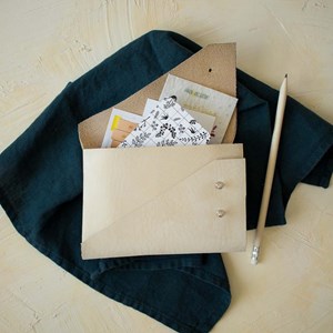 Kit diy - réaliser sa pochette en cuir