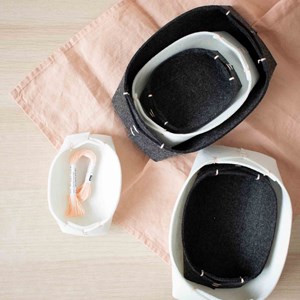 Kit diy - créer ses paniers en feutrine