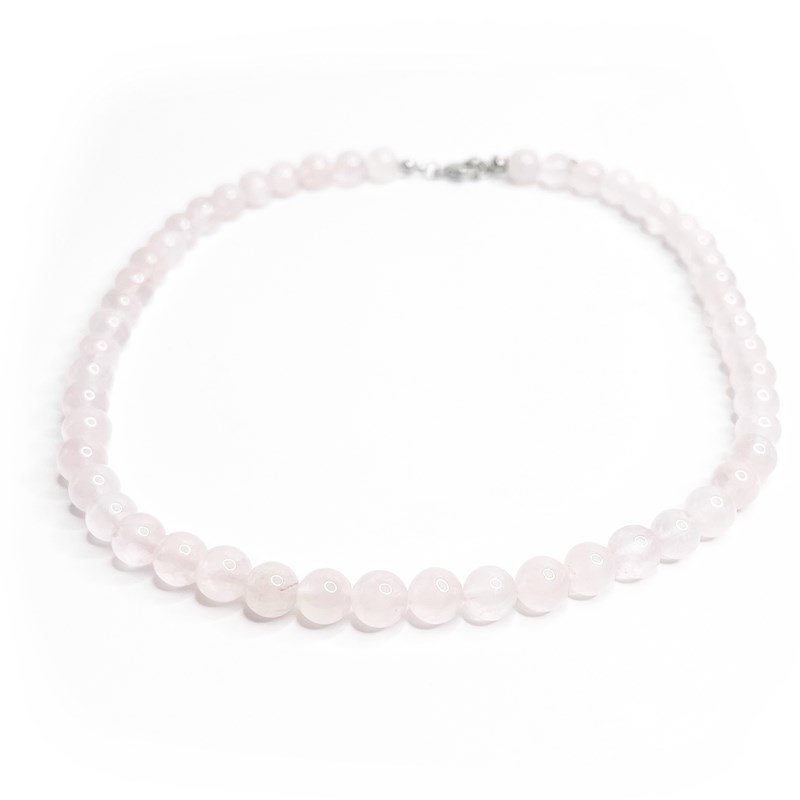 Elphege - Collier quartz rose