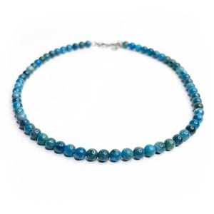 Collier apatite bleue