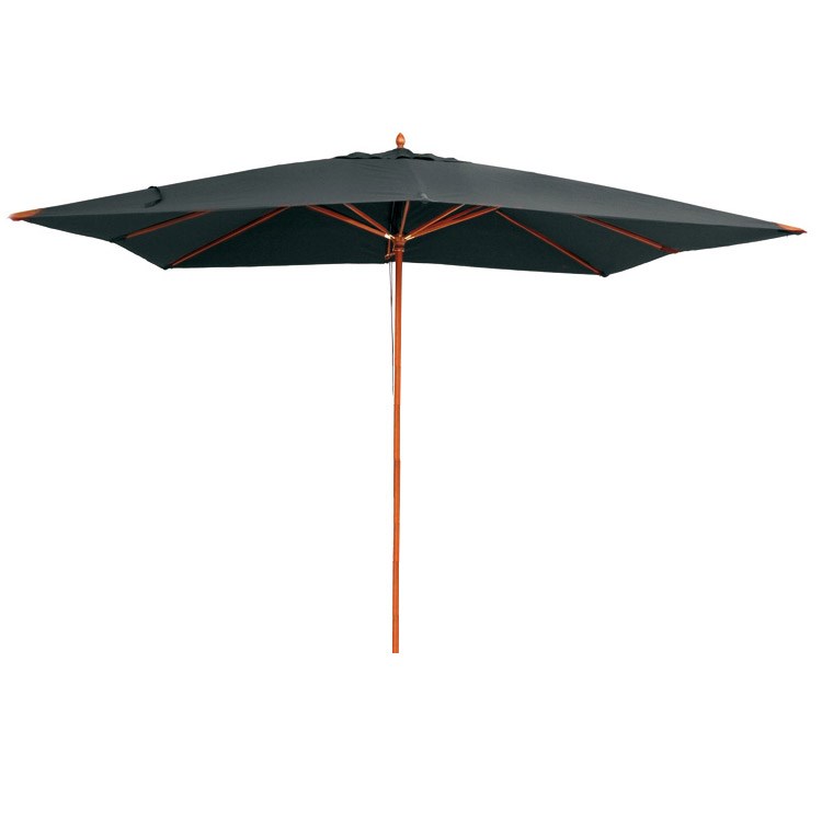 Parasol noir en bois 300x400 cm rangoon