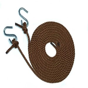 Kit fixation hamac corde marron