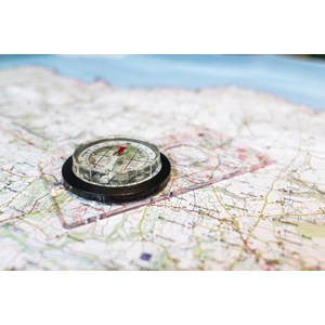 Deluxe boussole plate de randonnée
