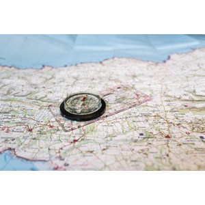 Deluxe boussole plate de randonnée