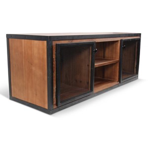 Meuble tv bois marron - eduline