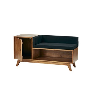 Banc d'entrée vintage en bois