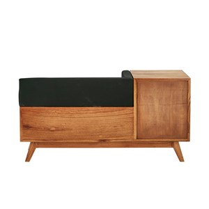 Banc d'entrée vintage en bois