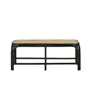 Banc en rotin et cannage