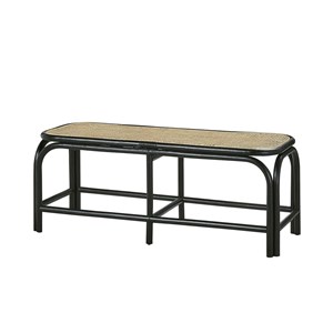 Banc en rotin et cannage