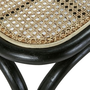 Banc en rotin et cannage