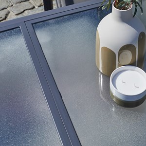 Salon jardin aluminium gris 4&nbsp;8p