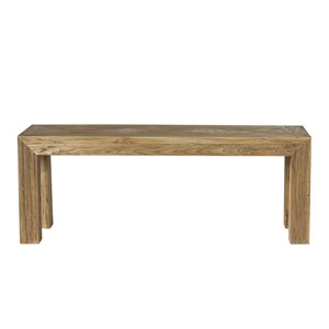 Banc en bois de teck recyclé fsc mixte 1