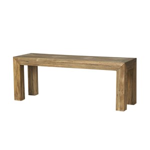Banc en bois de teck recyclé fsc mixte 1