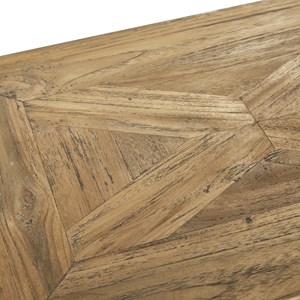 Banc en bois de teck recyclé fsc mixte 1