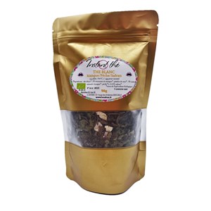Thé blanc bio mangue-pêche-safran,50g