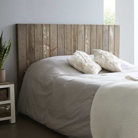 Tête de lit en pin recyclé massif