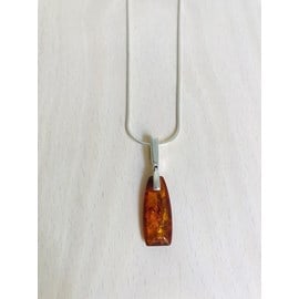 Collier pierre ambre