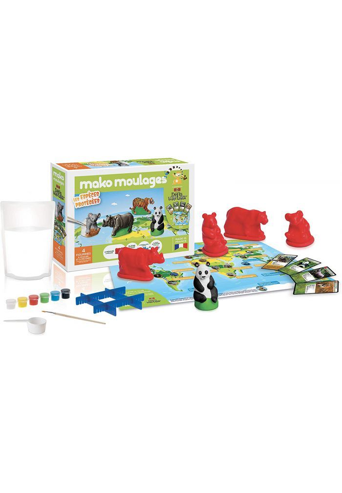 Mako Moulages - Destination Savane ! - 3 Moules Pour Activité Créative Enfant - NEUF