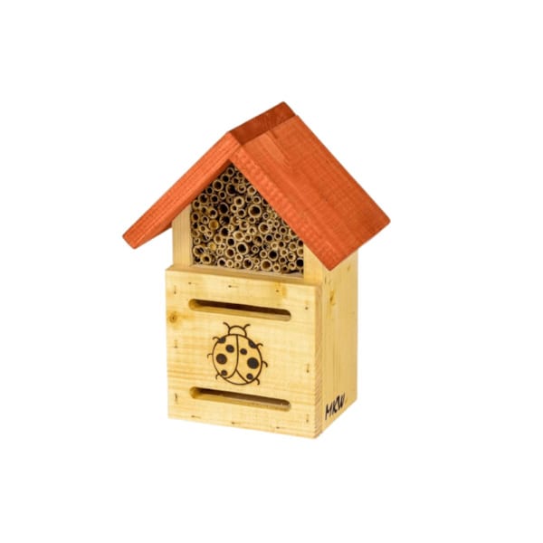 Hôtel à Insectes OralGos En Bois Naturel - Abri Abeilles Coccinelles Extérieur