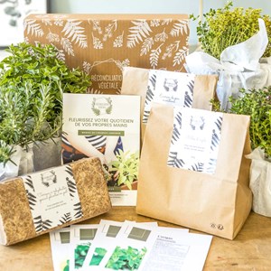 Kit de jardinage plantes aromatiques