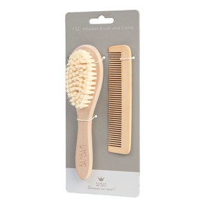 Brosse et peigne en bois