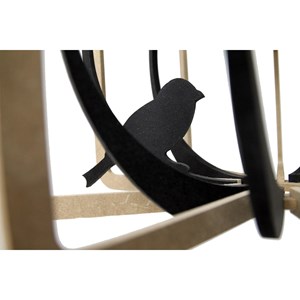 Suspension cage oiseaux lin